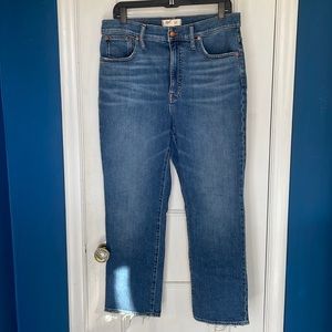 Madewell Slim Demi Boot Jean Size 30